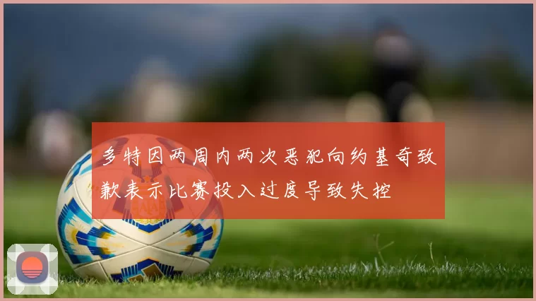 多特因两周内两次恶犯向约基奇致歉表示比赛投入过度导致失控