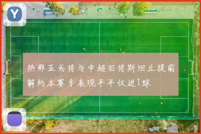 热那亚或将与中超旧将斯坦丘提前解约本赛季表现平平仅进1球